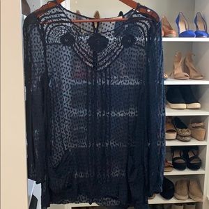 Sheer blouse from Anthropologie